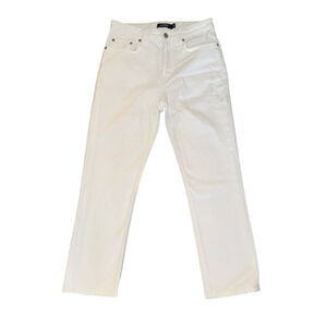 Women's Lauren Ralph Lauren White straight Jeans Size 6 petite spring